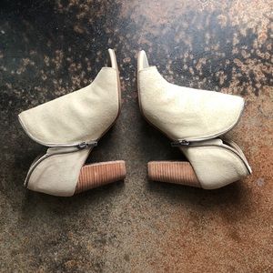 Lucky Brand Peep Toe Ankle Booties